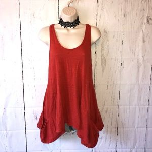 Eileen Fisher linen slouchy pocket tunic